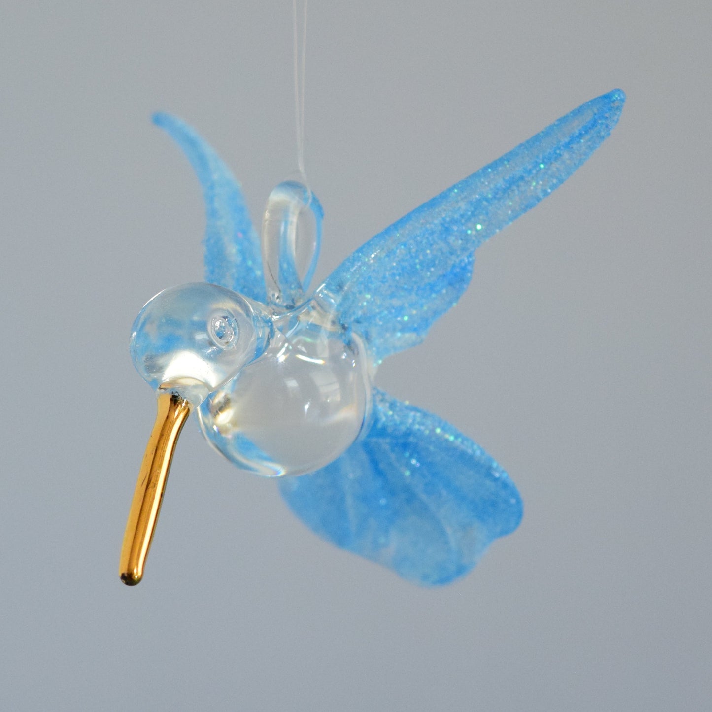 Large Light Blue Diamond Hummingbird